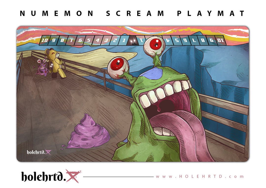 Digimon TCG Numemon scream Playmat - Etsy Israel