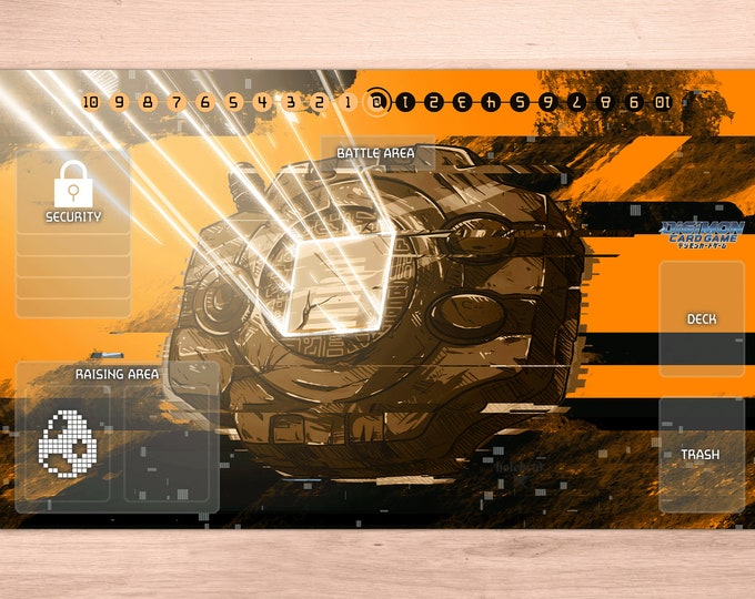 Digimon TCG Digivice Playmat | Orange Variant