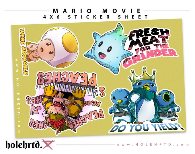 Mario Movie | Sticker Sheet