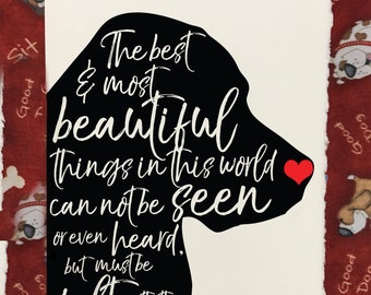 Felt With The Heart - Dog Lover's Pet Loss and Sympathy Cards