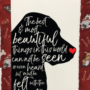 Felt With The Heart - Dog Lover's Pet Loss and Sympathy Cards