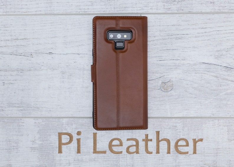 S9+ Note 9 Genuine Leather Magnetic Detachable Wallet Case Personalized Laser Engraved and Letter Printing Samsung Galaxy Note 9 Note 8