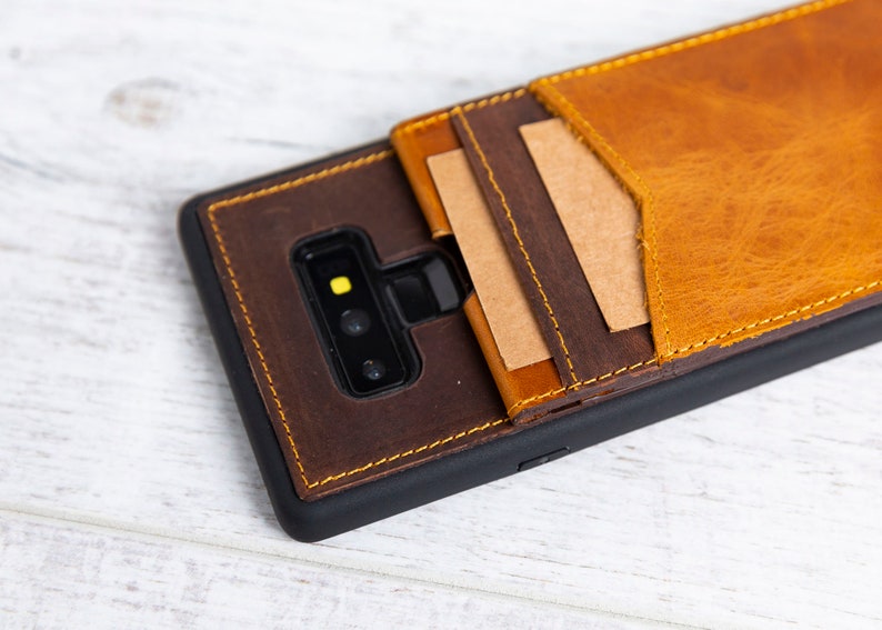 flip cover leather card holder case Samsung Note 9 Leather Cover Handmade Note 9 Cases