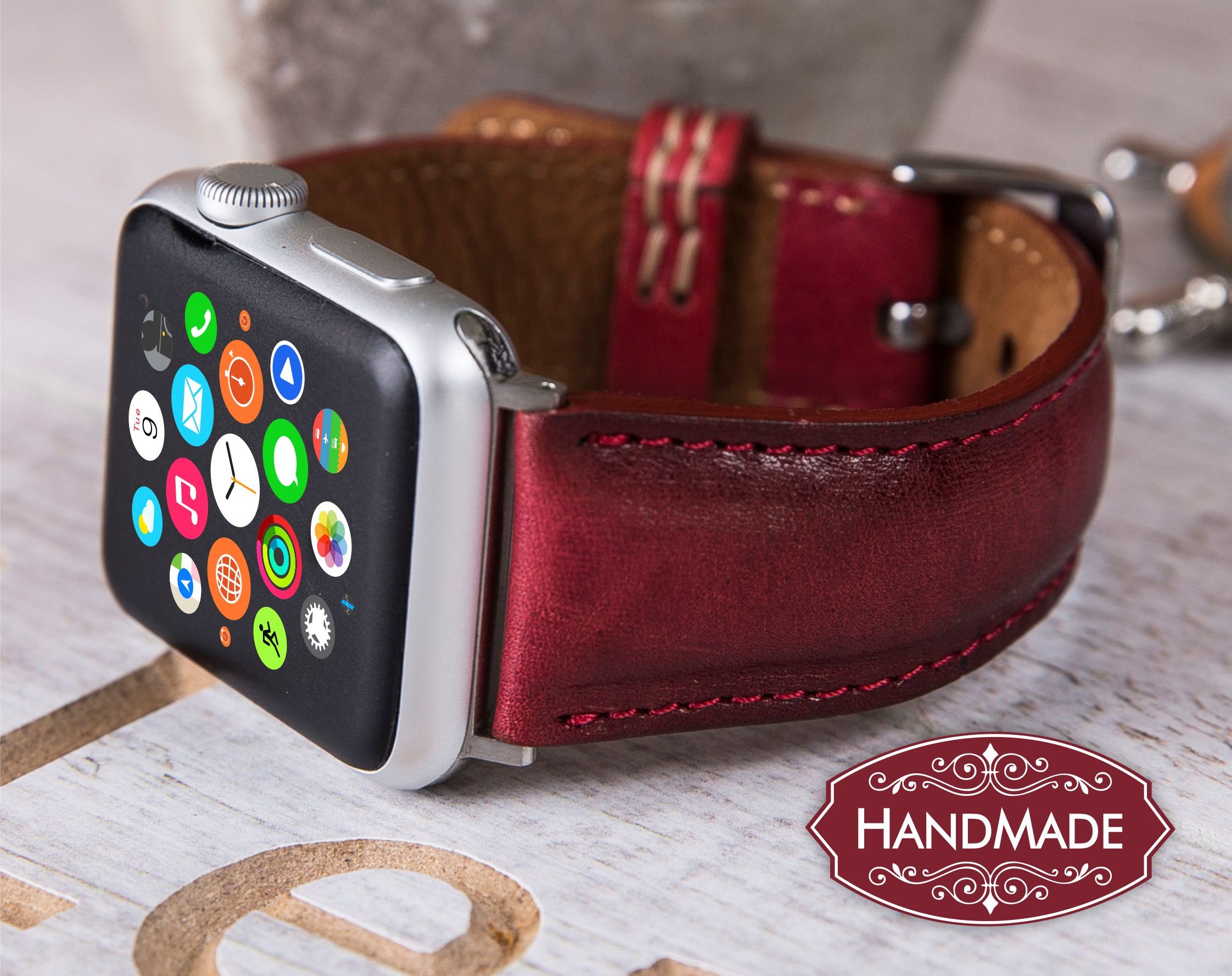 Leather Apple Watch Band 38mm 42mm women leather iwatch