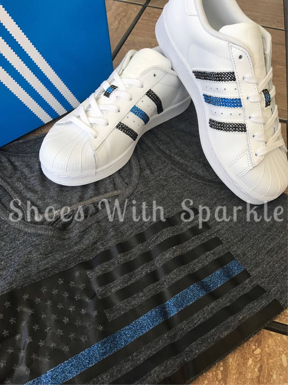 adidas superstar custom blue