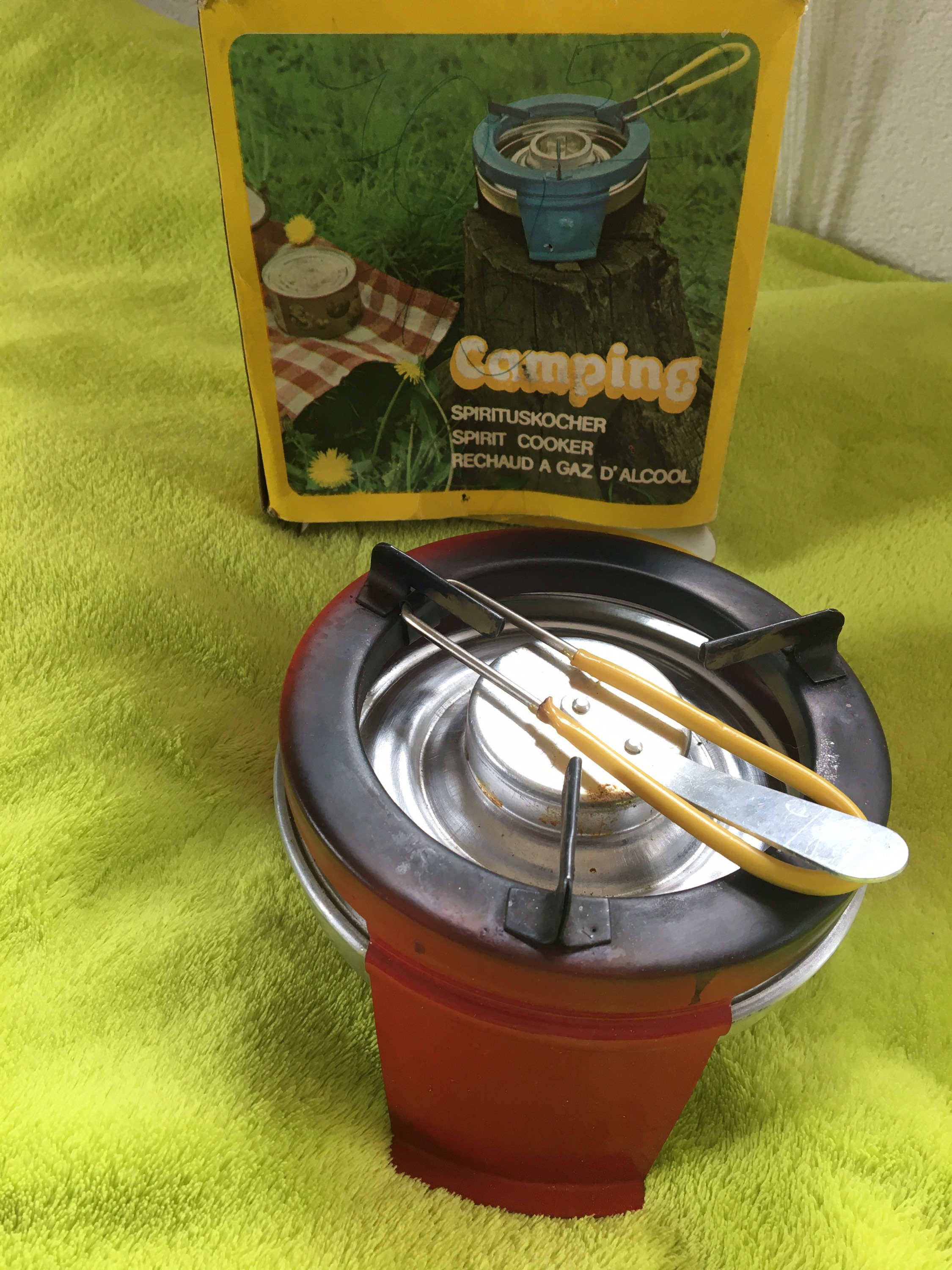 Camping Cooker Vintage Original Packaging Spiritus Cooker Etsy