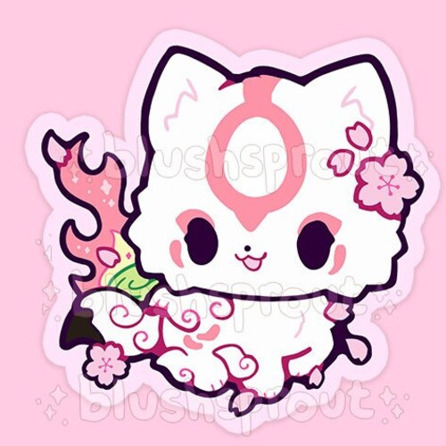 Okami Amaterasu Vinyl Sticker 3 Chibi Wolf Ammy Anime - Etsy Okami Amaterasu Vinyl Sticker 3 Chibi Wolf Ammy Anime - Etsy