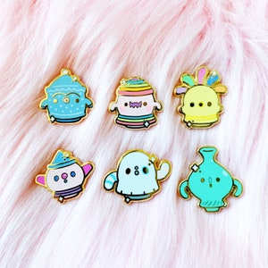 Gyroid Mini Enamel Pins | Cute Kawaii Board Filler Pins, Tiny Pastel Pin, Rainbow Kidcore Lapel Pin