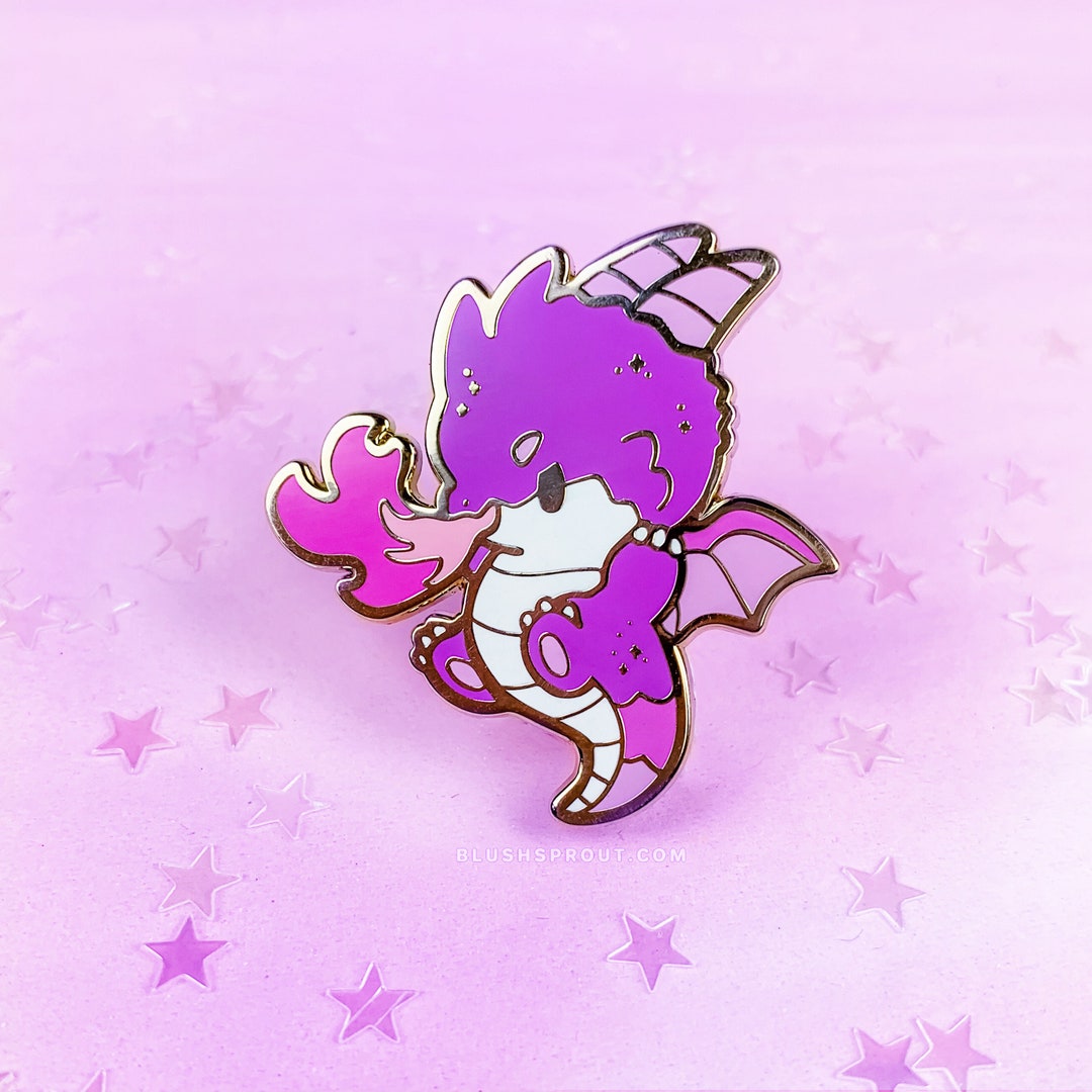 Money Bed Dragon // Fantasy, Kawaii, Roleplay - Dragon - Pin