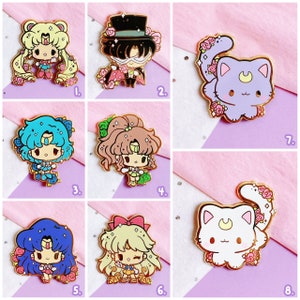  6 Pcs Anime Kitty Pins Anime Enamel Pins for Clothing Backpack  Decoration Gift : Clothing, Shoes & Jewelry