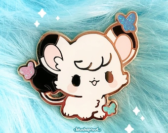Kimba the White Lion Enamel Pin | Cute Kawaii Jungle Emperor Leo Pin, Retro Anime Lion Cat Pin