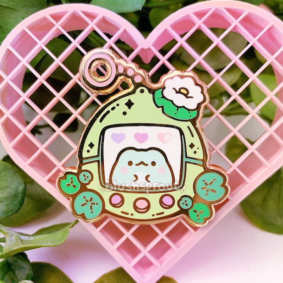 Froggiegotchi Enamel Pin | Kawaii Frog Lapel Pin, Digital Pet Tamagotchi  Pin, Cute Kidcore Froggy Gift