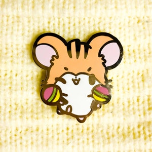 Hamtaro Stan Enamel Pin | Ham-Ham Hamster Anime Cute Kawaii Hard Enamel Pin