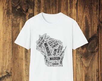 Wisconsin Home Cities - Wisconsin Shirt