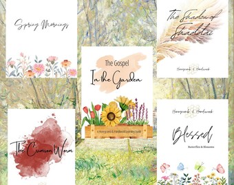 Spring Collection; garden, flowers, butterflies, morning menu, spring unit study, charlotte mason literature resource, homeschool curriculum