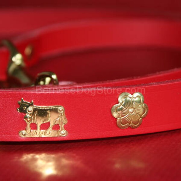 Premium Swiss Dog Leash - Red