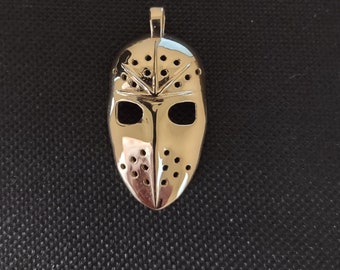14 Karat Gold Eishockey Tormann Maske Anhänger