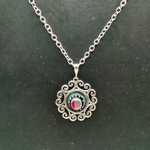 Sterling Silver Steampunk Pendant, Steampunk Jewelry, Cyberpunk, Steam punk Pendant, Steampunk necklace Cyberpunk necklace