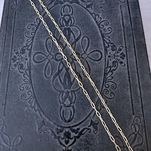 3.0 mm 10KT Solid Gold Paperclip Chain