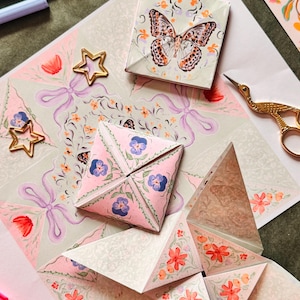 Monedero victoriano vintage con diseño de rompecabezas para cumpleaños. Descarga instantánea para imprimir. Idea única para regalo de cumpleaños.