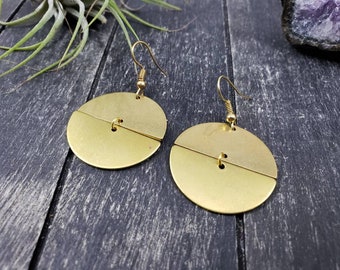 Semi Circle Shape Acrylic Dangle Earrings