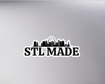 STL Made Bubble-free stickers |  St. Louis Missouri Gifts