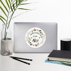 Stickers sans bulles « Nice » à définition opérationnelle
