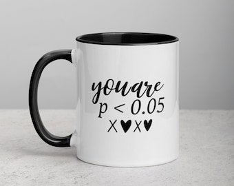 Statistically Significant p<0.05 | Psychology Valentine's Gift Mug with Color Inside