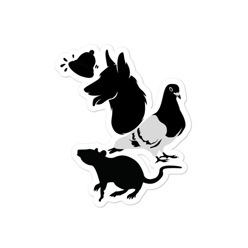 Behaviorism Pavlov/'s Dog Skinner/'s Pigeon Watson/'s Rat Bubble-free stickers