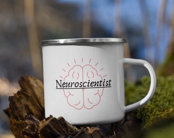 Neurowissenschaftler Gehirn Geschenk Emaillebecher