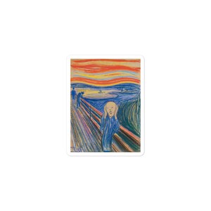 The Scream Edvard Munch Artwork Bubble-free stickers
