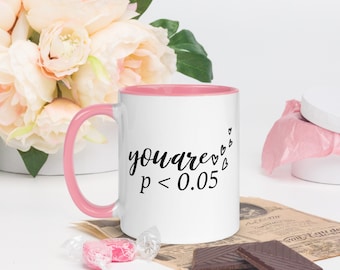 Sie sind Statistisch Signifikant p &lt;0,05 Biologie Geschenktasse mit Farbe innen
