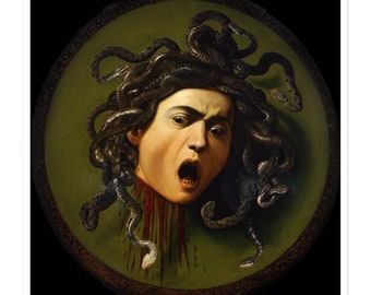 Medusa by Caravaggio Artwork Bubble-free stickers