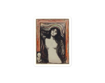 Madonna Edvard Munch Artwork Bubble-free stickers