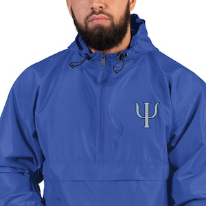 Psi Symbol Psychology Gift Embroidered Champion Packable Jacket