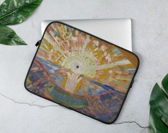 The Sun by Edvard Munch Artwork Laptop Sleeve