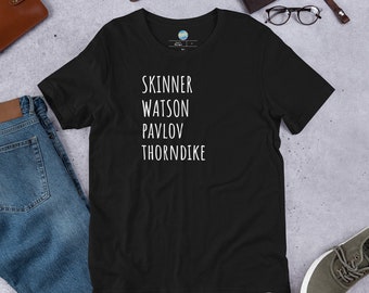 Founders of Behaviorism Short-Sleeve Unisex T-Shirt | Skinner, Watson, Pavlov, Thorndike