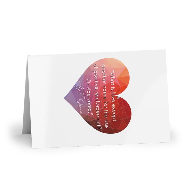 Love is Positive Reinforcement BF Skinner Valentine's Day Etsy