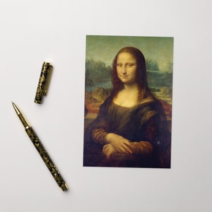 Mona Lisa by Leonardo da Vinci Artwork Card