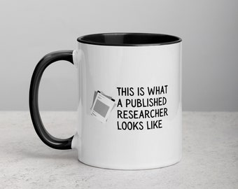 What a Published Researcher Looks Like Mug with Color Inside