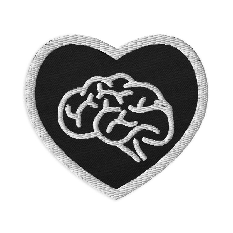 Cute 'Brain Knitting | Pink' Embroidered Patch - Little Patch Co