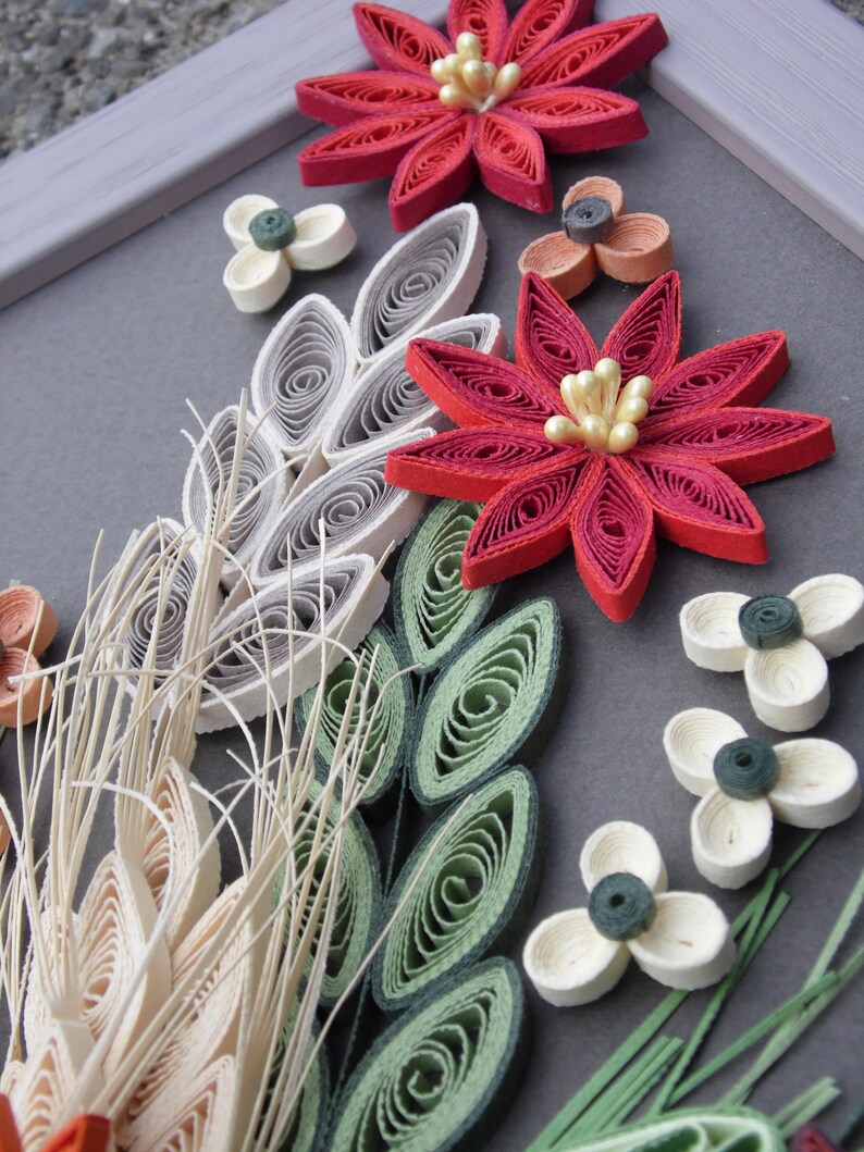 Cadre quilling inspiration champêtre Etsy France