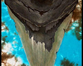 ART PRINT- 11X14 Inches- Megalodon 02
