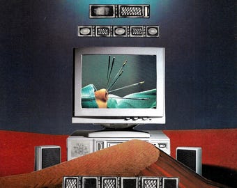 ART PRINT- “Error State” collage- 11X14 inches