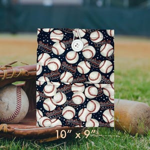 Baseball Buchhülle: Gepolsterter Tablet Schutz aus Baumwolle
