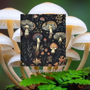 Mushroom Floral Phone Eyewear Case: Padded Phone Pouch image 9