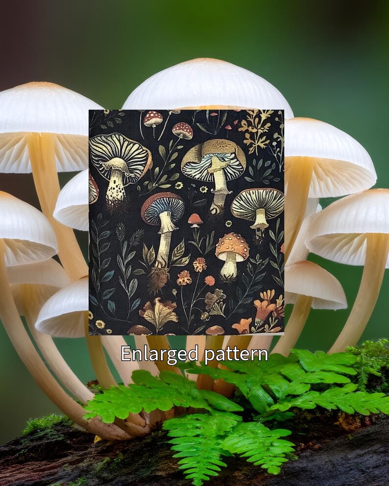 Mushroom Floral Phone Eyewear Case: Padded Phone Pouch image 9