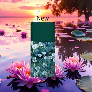 Floral Padded Phone Pouch: Lily Pad Cotton Cell Holder