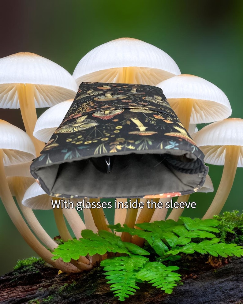 Mushroom Floral Phone Eyewear Case: Padded Phone Pouch image 7