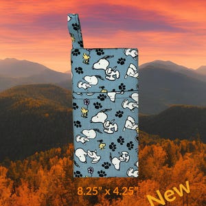Funda de tela para teléfono con licencia de perro y pájaro cómico, funda para teléfono con diseño divertido, funda acolchada para teléfono, funda divertida para teléfono móvil, teléfono móvil de dibujos animados